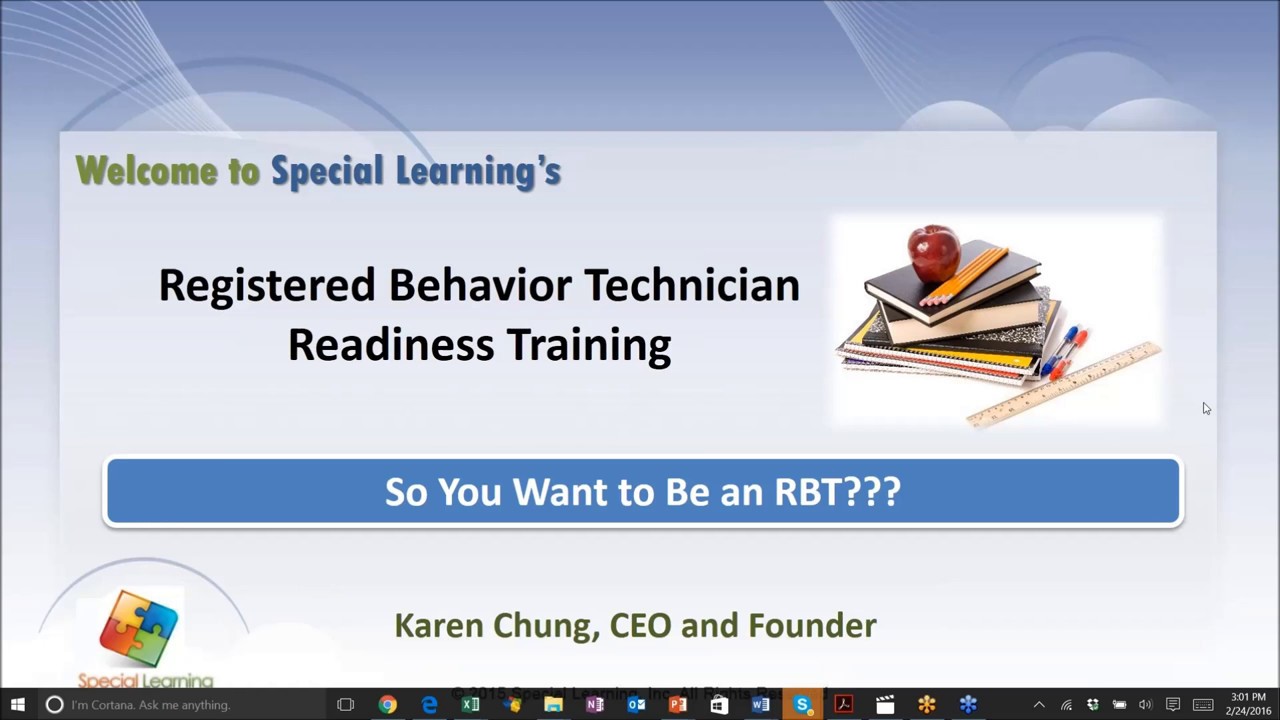 RBT Readiness: Registered Behavior Technician Readiness Training