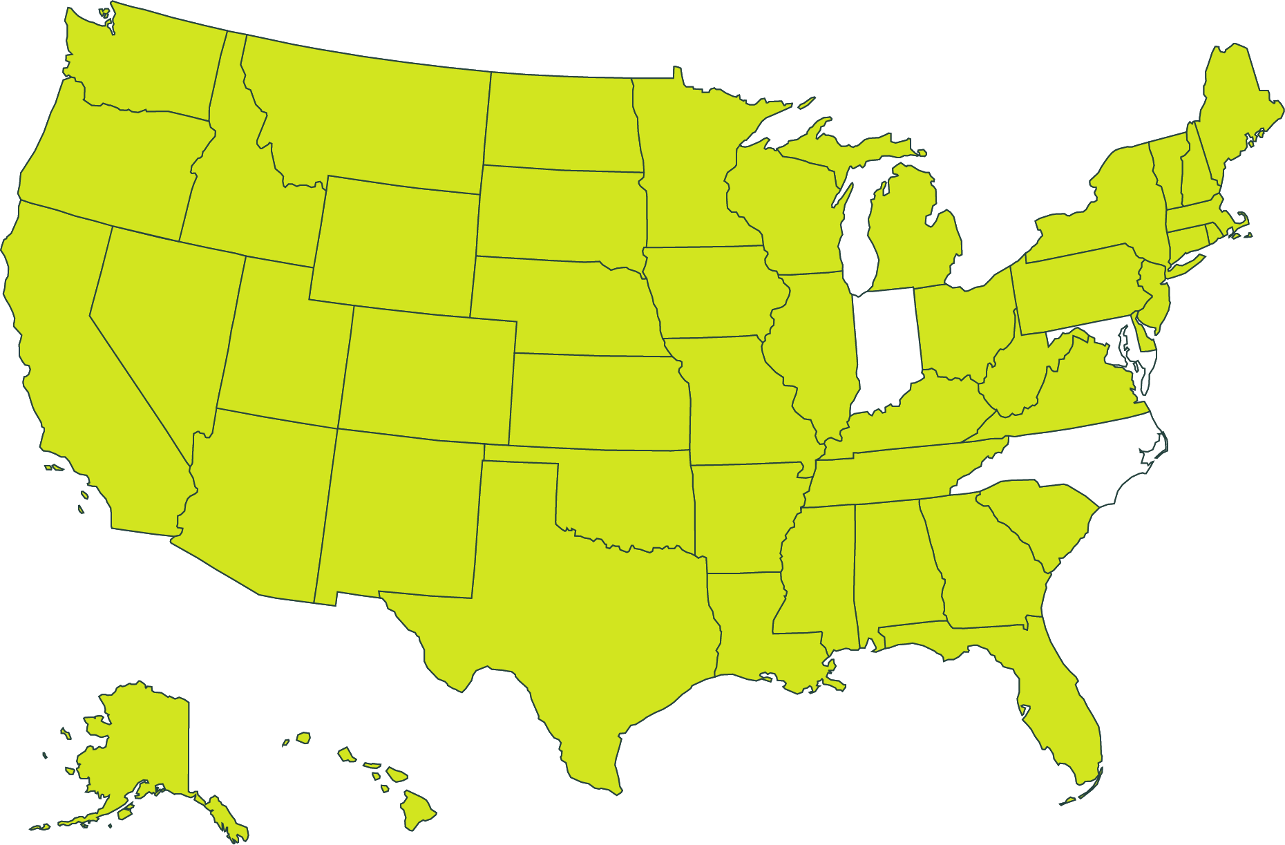 Map of the United States