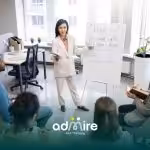 A therapist leading a small group training session with a whiteboard, representing hands-on RBT training & skill development.